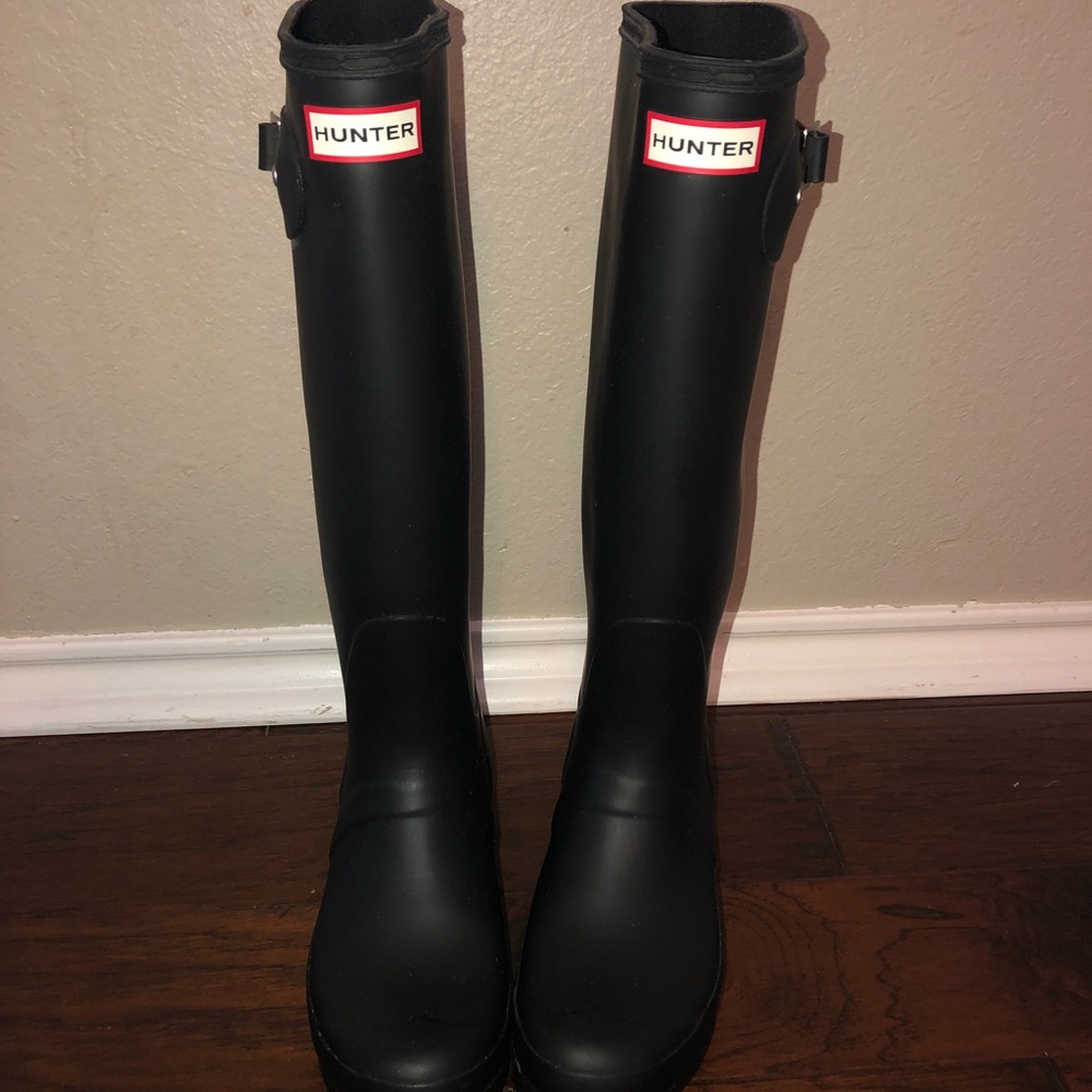 Tall hunter rain boots